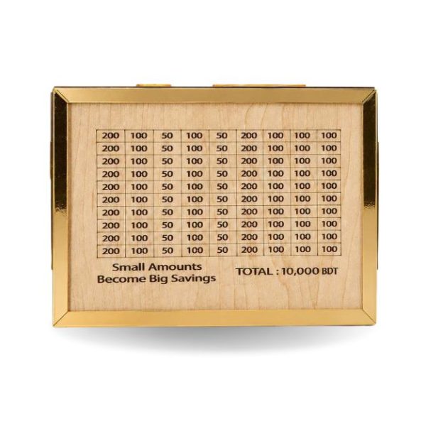 Wooden 10K Money Saving Box